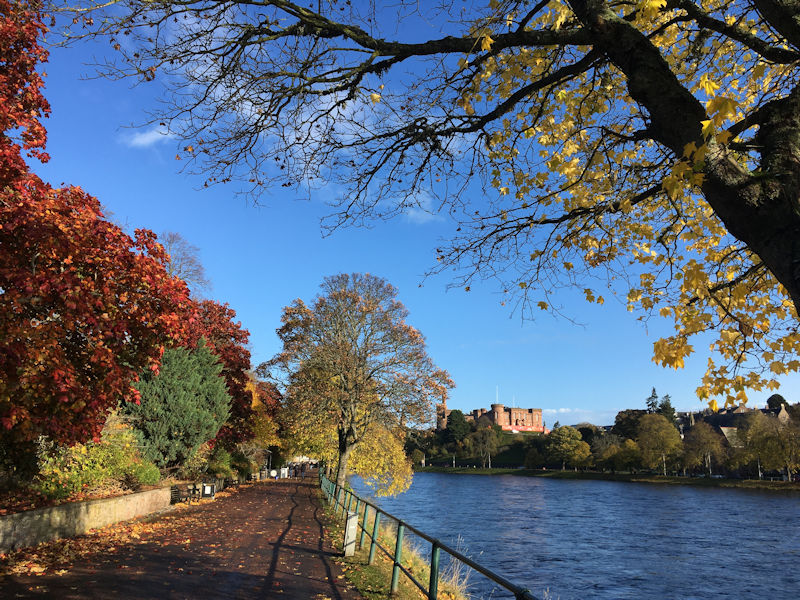 Inverness Castle in autumn