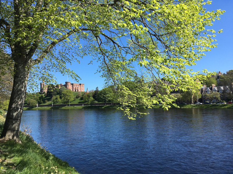 Inverness Castle in springtime